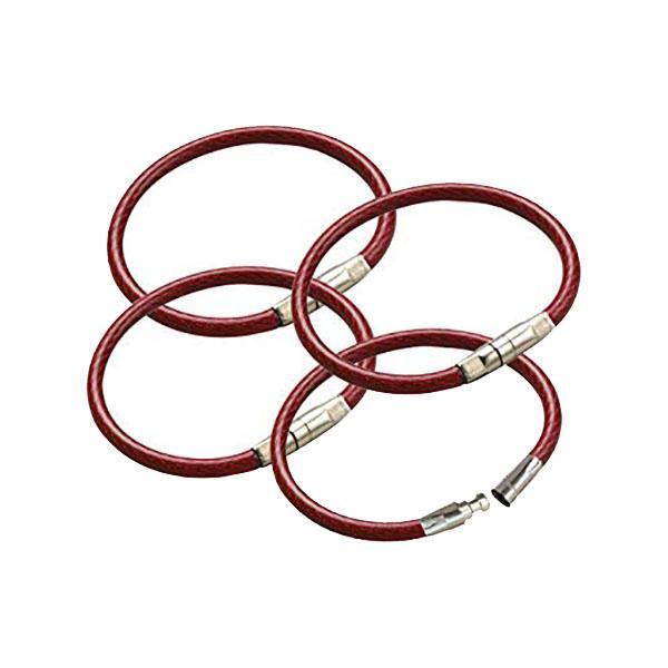 Lucky Line LuckyLine: 4-1/4 LOCKING CABLE RING RED LKL-80870
